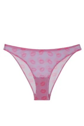 Understatement Underwear - Mesh Bikini Briefs - Electric Lilac/Neon Pink