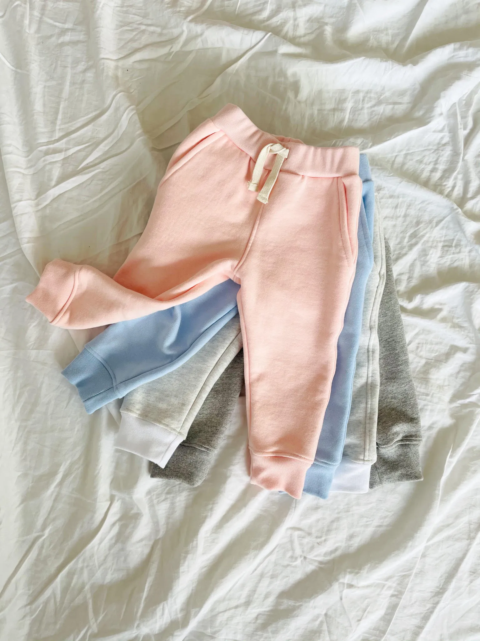 Unisex Fleece Sweatpants - Oatmeal