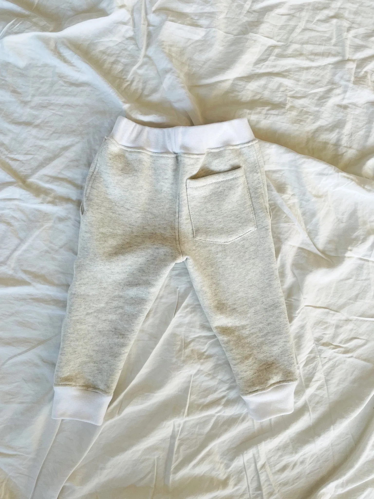 Unisex Fleece Sweatpants - Oatmeal