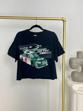 VINTAGE DALE EARNHARDT JR CROPPED BLACK T-SHIRT