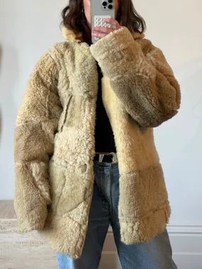 Vintage Rare Shearling Patchwork Jacket