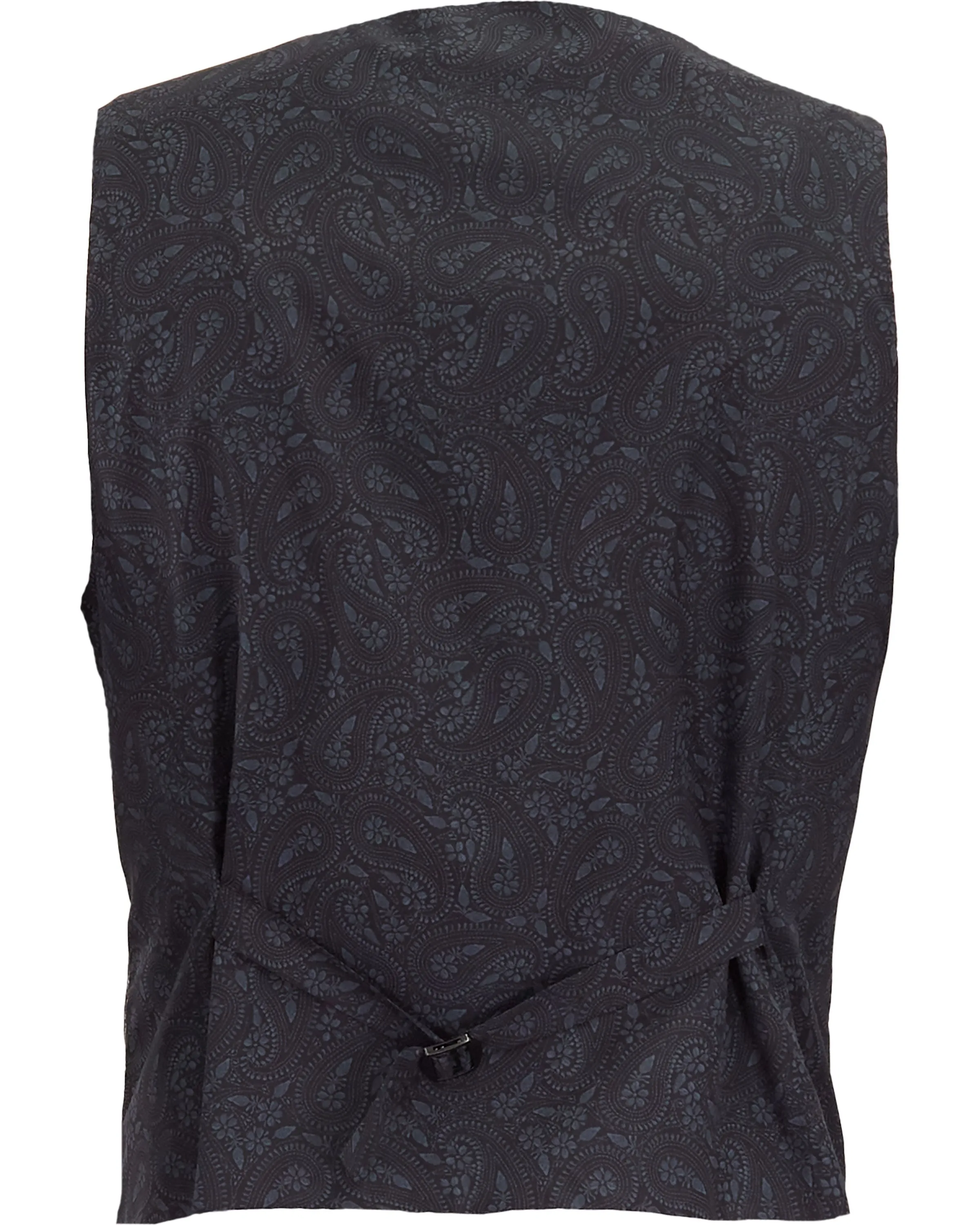WILBUR  AUGUSTUS FLORAL WAISTCOAT VEST - BLACK