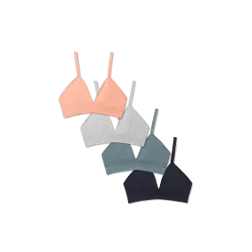 Women's Seamless Triangle Bralette 4-Pack