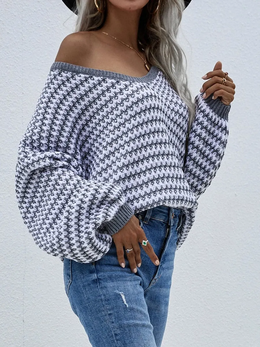 Your Destiny V Neck Drop Shoulder Sweater