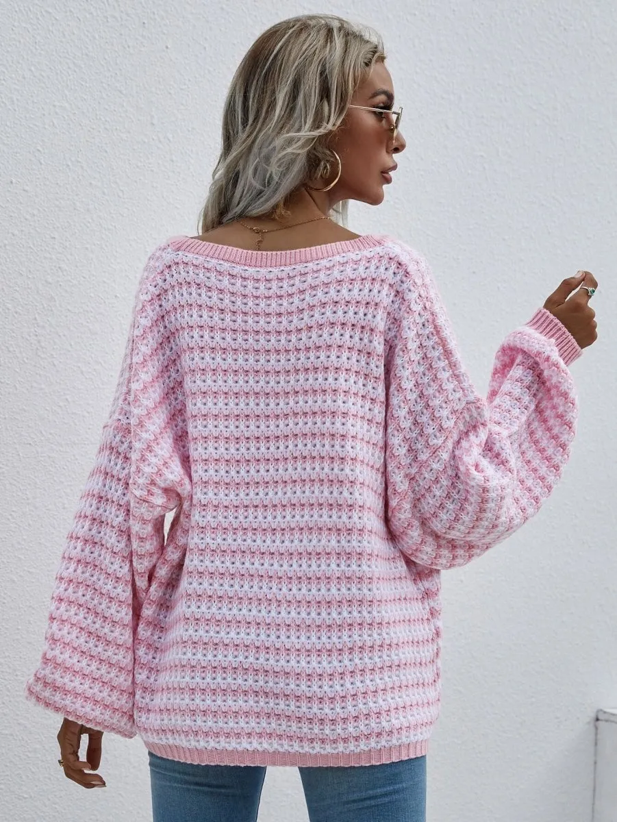 Your Destiny V Neck Drop Shoulder Sweater