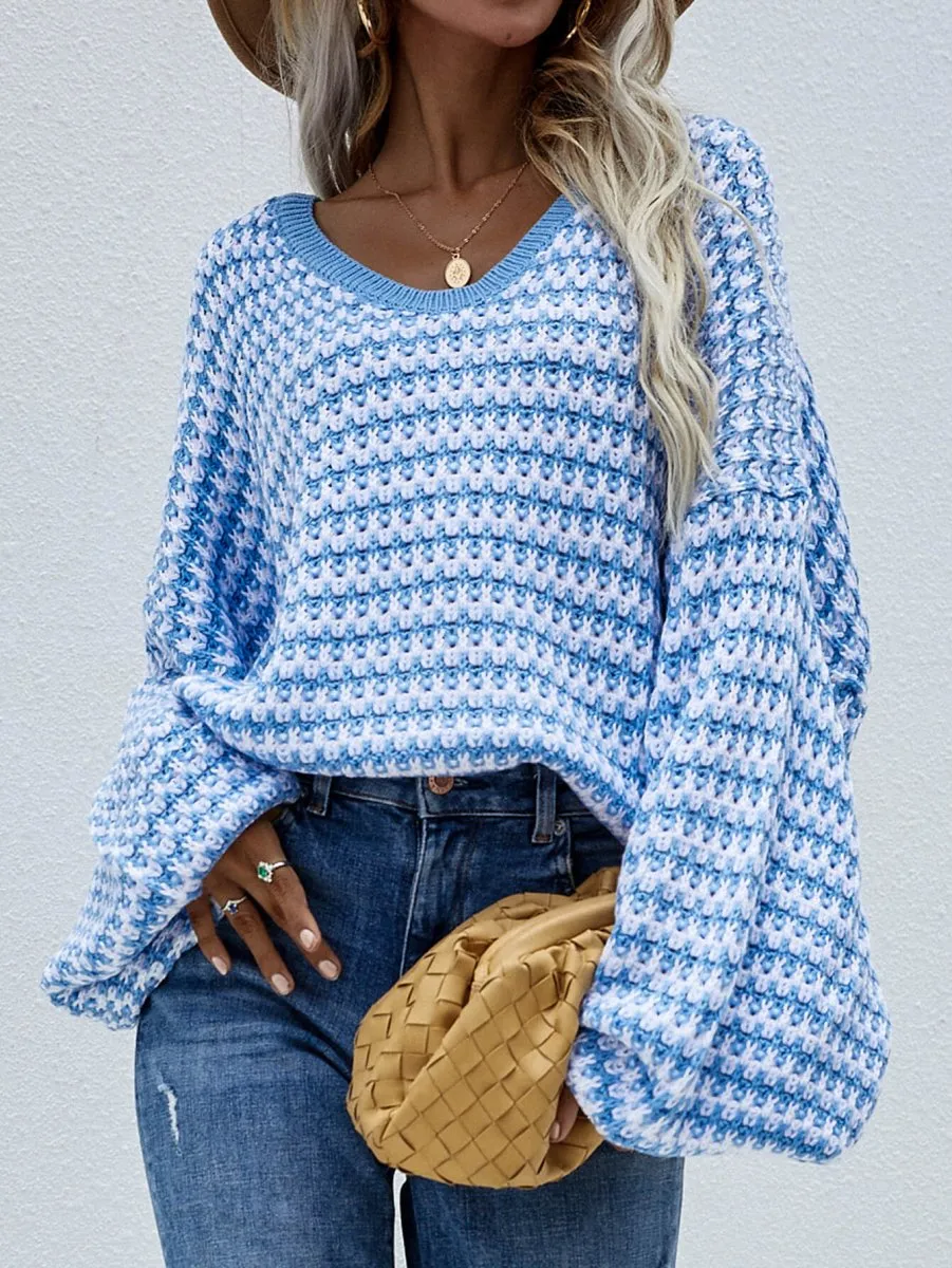 Your Destiny V Neck Drop Shoulder Sweater