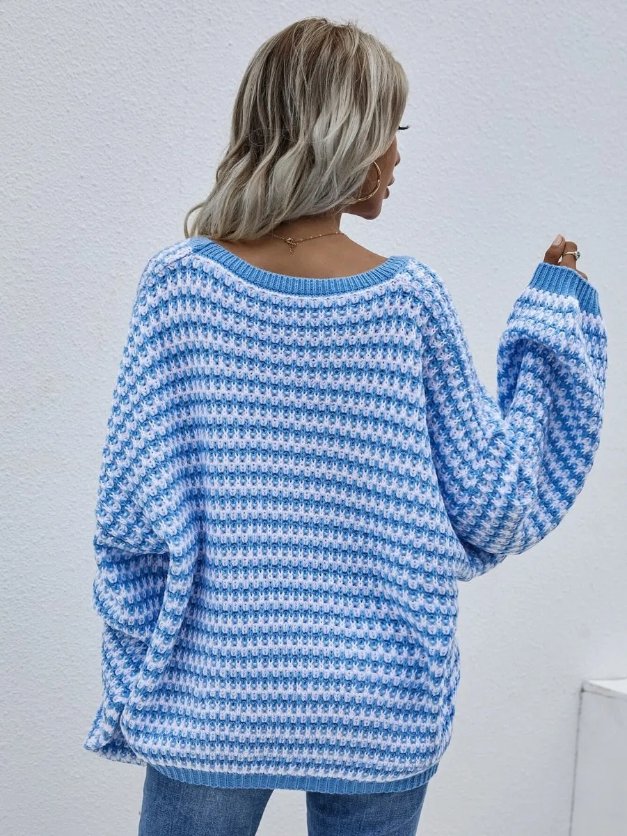 Your Destiny V Neck Drop Shoulder Sweater