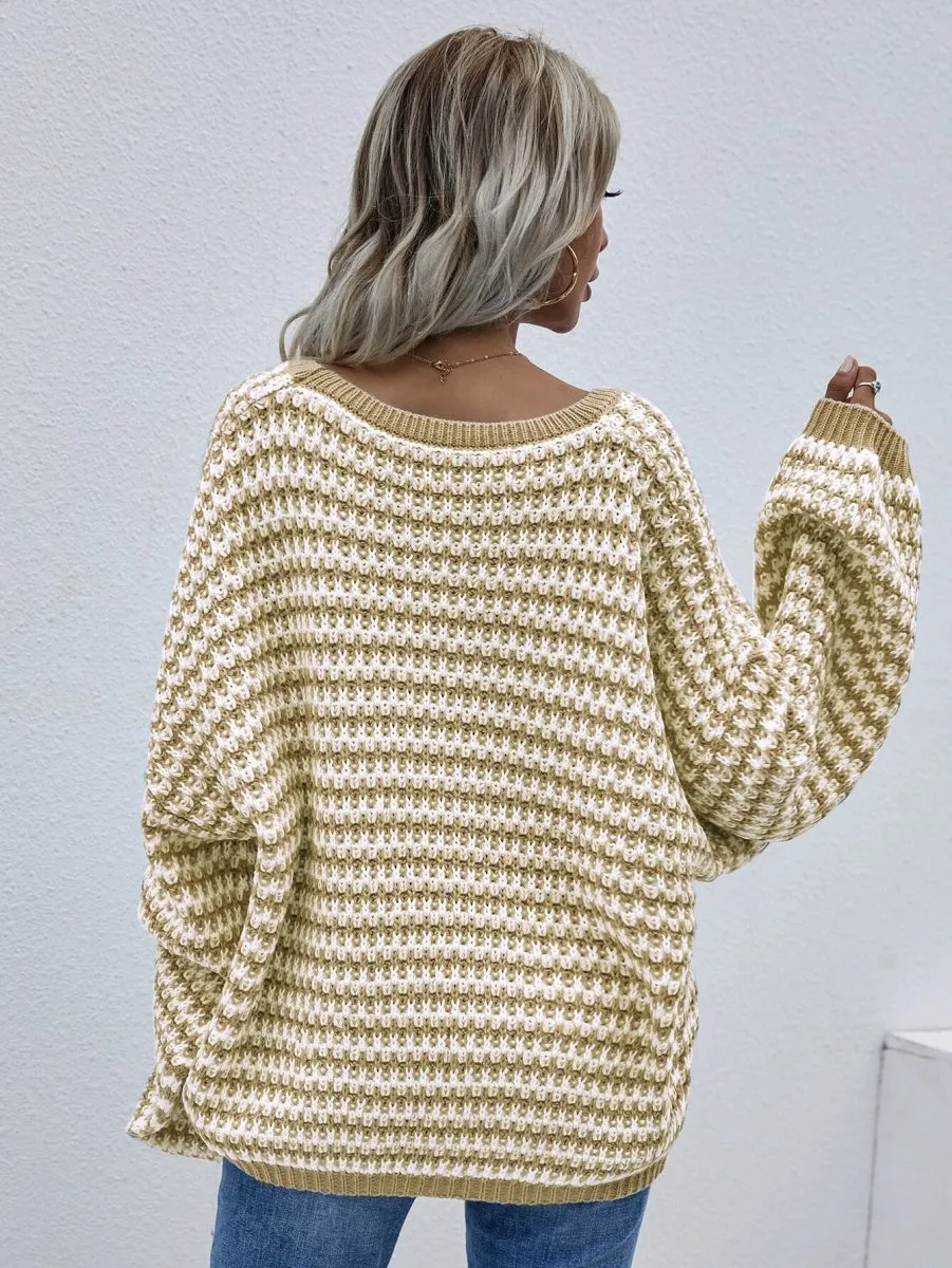 Your Destiny V Neck Drop Shoulder Sweater